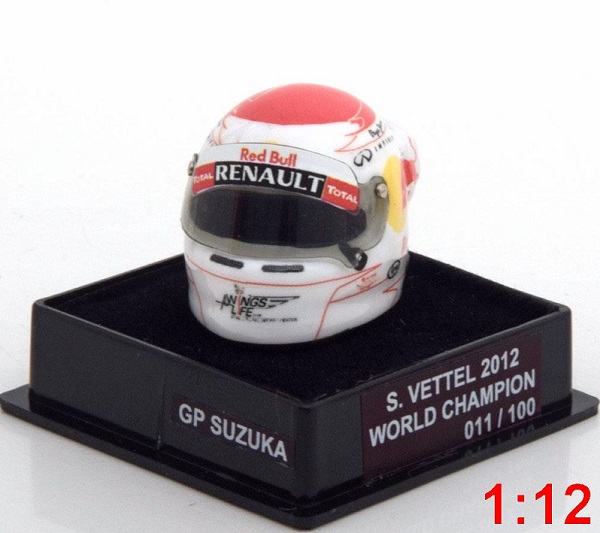Red Bull Helm Weltmeister World Champions Collection (Sebastian Vettel) (L.E.100pcs) M75426 Модель 1:12